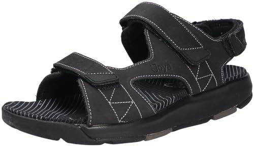 JOYA Alexander Black - Herren Sandalen aus Nubukleder - 40 von JOYA