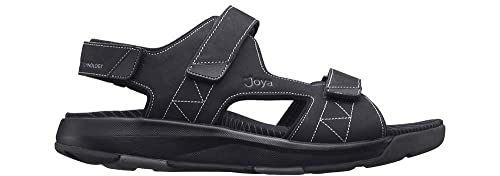 JOYA Alexander Black - Herren Sandalen aus Nubukleder - 42 von JOYA