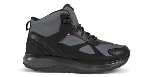 JOYA Andes STX Black/Grey - Herren Schnürstiefel aus Ripstop-Nylon mit Ledereinsätzen, ausgestattet mit Einer wasserabweisenden Sympatex-Membran, von JOYA