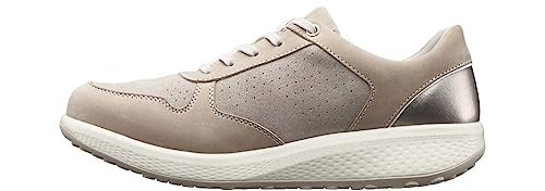 JOYA Britt Beige, Sneaker für Damen aus Nubuckleder, beige, 35 2/3 von JOYA