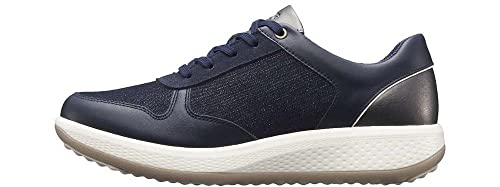 JOYA Britt Denim Blue, Damensneaker aus Premiumleder und Textil, für gesunde Bewegung im Alltag, schicke Freizeitschuhe, Blau, 39 von JOYA