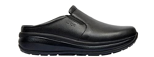 JOYA Cabrio II M Black - Herren Hausschuhe aus Glattleder - Männer Clogs - 41 von JOYA
