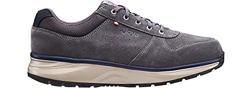 JOYA Dynamo Classic M Dark Grey, Herrensneaker in stilvollem Look aus Rauleder, für Bequeme Bewegung im Alltag, komfortable Herrenschuhe, Dunkelgrau, 41 2/3 von JOYA