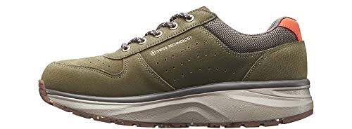 JOYA Dynamo Classic W Green, Damensneaker in stilvollem Look aus Rauleder, für Bequeme Bewegung im Alltag, komfortable Damenschuhe, Grün, 41 2/3 von JOYA