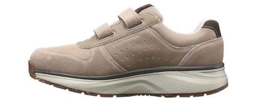 JOYA Dynamo mit Klettverschluss beige, Herren Klettsneaker aus Nubukleder und Textill, 45 2/3 von JOYA