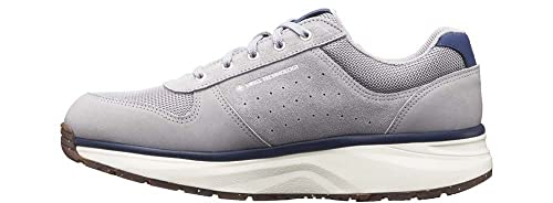 JOYA Dynamo Zip M Grey, Herrensneaker im Retro-Look aus Veloursleder, für Bequeme Bewegung im Alltag, gesunde Herrenschuhe, Grau, 41 von JOYA