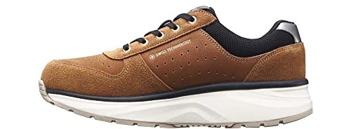 JOYA Dynamo Zip W Curry Brown, Damensneaker in stilvollem Look aus Veloursleder, für Bequeme Bewegung im Alltag, komfortable Damenschuhe, Hellbraun, 37 2/3 von JOYA