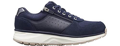 JOYA Dynamo Zip W Dark Blue, Damensneaker in stilvollem Look aus Veloursleder, für Bequeme Bewegung im Alltag, komfortable Damenschuhe, Dunkelblau, 38 1/3 von JOYA