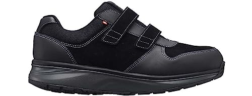 JOYA Dynamo mit Klettverschluss Black, Herren Klettsneaker aus Nubukleder und Textil, 45 2/3 von JOYA