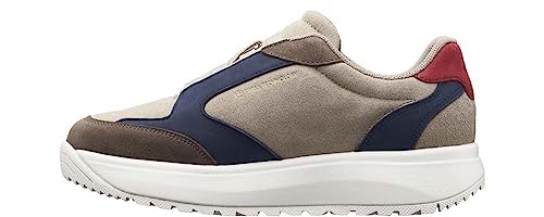 JOYA Elena Beige Blue, Sneaker für Damen aus Veloursleder, beige/blau, 37 2/3 von JOYA