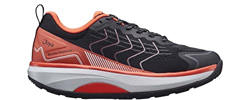 JOYA ID Zack III Black Orange, Herren Sneaker mit atmungsaktivem, technischem Mesh-Obermaterial, schwarz/orange, 43 von JOYA