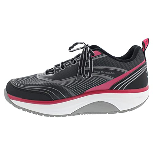 JOYA ID Zoom II Black/Pink Sneaker, Textil/PU, Curve-Sohle, Kategorie Motion 880wal, Größe 42 1/3 von JOYA