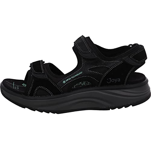 JOYA Komodo Black - Damen Sandalen aus Wildleder - 37 von JOYA