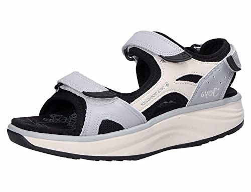 JOYA Komodo Light Blue/White - Damen Sandalen aus Leder und Mesh mit rutschfester Sohle - 37 von JOYA