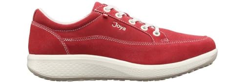 JOYA Lucy Red, Sneaker für Damen aus Veloursleder und atmungsaktivem Netzfutter, rot, 39 von JOYA