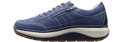 JOYA Mascow Zip Blue, Herren Sneaker aus Nubukleder und Textil, blau, 42 1/3 von JOYA