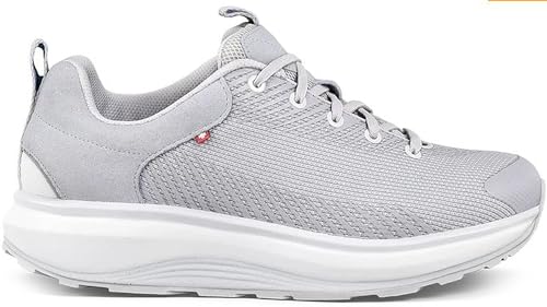 JOYA Maui Light Grey Women Sneaker, Textile/Leder, Wave-Sohle, Extra Weite Passform, JY035A Gr. 37 2/3 von JOYA