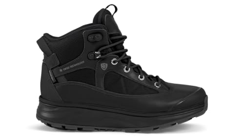 JOYA Montana Boot PTX Black II - Damen Outdoorstiefel aus Leder und Textil-Elementen/wasserabweisender Trekkingschuh von JOYA