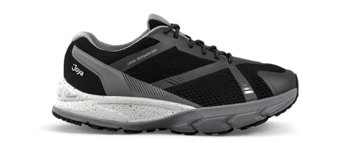 JOYA Nova Black-Grey, atmungsaktiver und Leichter Herren-Sneaker aus Mesh in Schwarz/Grau für optimalen Komfort in Aktion und Leistung auf jedem Untergrund von JOYA