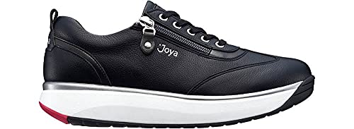 JOYA Laura Black, Damen Schnürschuh aus weichem, gewalktem Leder, 41 von JOYA