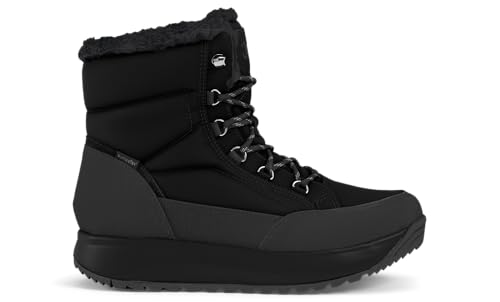 JOYA Tiffany STX Black II - Damen Stiefel aus Ripstop-Nylon mit Schnellschnürsystem und Kunstfellfutter. Ausgestattet Senso Sohlentechnologie von JOYA