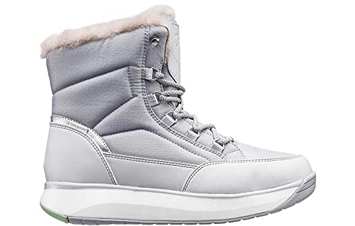 JOYA Tiffany STX White/Grey - Damen Winterstiefel mit Frontschnürung - 39 2/3 von JOYA