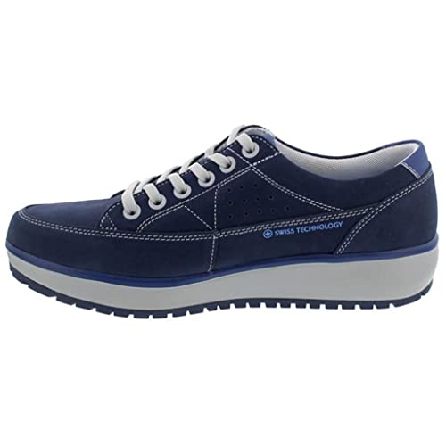 JOYA Vancouver Dark Blue - Damen Sneaker aus Nubukleder - 37 von JOYA