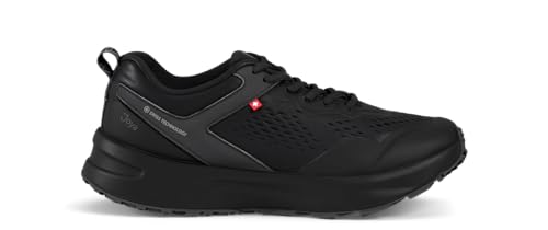 JOYA Veloce SR Black - Damen Sneaker mit Rutschfester Sohle und weich gepolsterter Zunge und Kragen / 100% vegan von JOYA