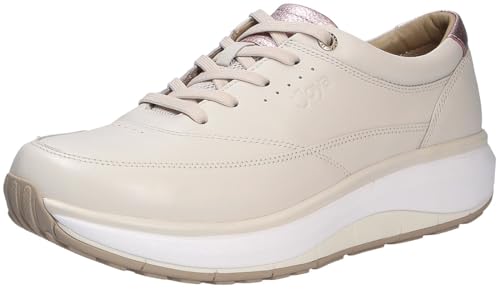 JOYA Venice Beige/White - Damen Sneaker aus weichem Premiumleder - 37 2/3 von JOYA