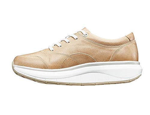 JOYA Venice Beige - Damen Sneaker aus pflanzlich gegerbtem Premiumleder - EU Extra Weit 37 2/3 von JOYA