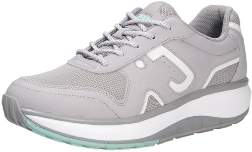 JOYA Waikiki Grey - Damen Sneaker aus Nubuk mit atmungsaktiven Mesh - 37 2/3 von JOYA