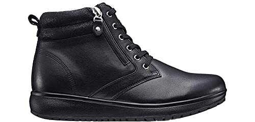 JOYA Wilma II Black - Damen Schnürstiefel aus Glattleder - 42 1/3 von JOYA