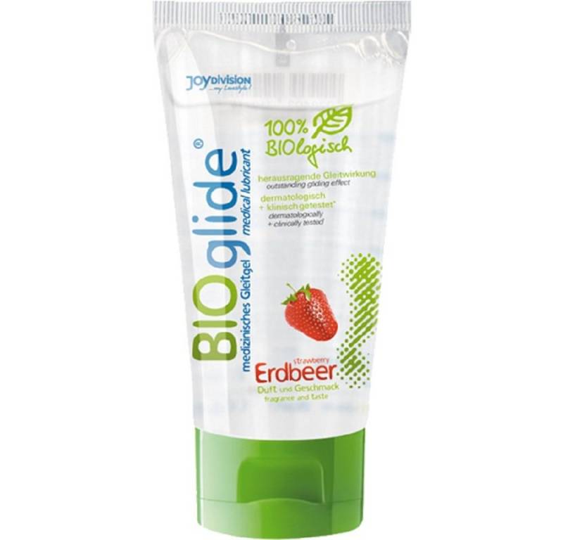 JOYDIVISION Gleitgel Original BIOglide Erdbeer, Tube mit 80ml, 1-tlg., biologisches Gleitgel mit Erdbeer-Geschmack von JOYDIVISION