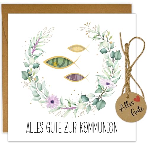JOYEASE Geldgeschenk Kommunion Verpackung mit Umschlägen, Coole Kommunion Geschenk Mädchen Junge, Geld Karte Kommunion Erstkommunion von JOYEASE