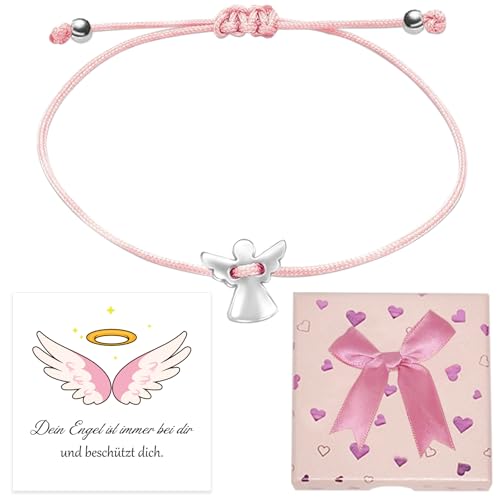 JOYEASE Schutzengel Armband Silber mit Karte Geschenkbox, Kommunion Geschenk für Mädchen, Glücksbringer Engel Armband Mädchen, Kleine Geschenke zur Kommunion Konfirmation Taufe JOYEASE Schutzengel Armband Silber mit Karte Geschenkbox, Kommunion Geschenk für Mädchen, Glücksbringer Engel Armband Mädchen, Kleine Geschenke zur Kommunion Konfirmation Taufe von JOYEASE