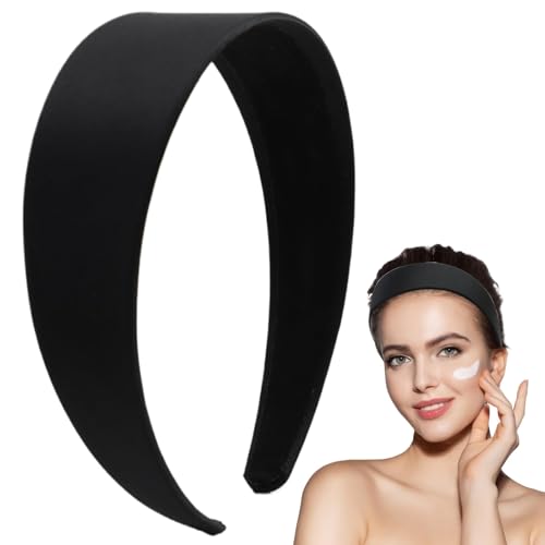 Breiter Haarreif 4CM Haarreifen Damen Breite, Klassisches Basic Schwarz Band Haarband für Damen aus Material, Elegantes Accessoire für Jeden Anlass von JOYIAL