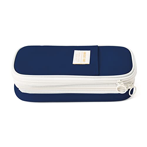 JOYSKY Federmäppchen mit Großem Mädchen Teenager Kapazität Mäppchen Federtaschen Stifttasche 2 Fach Reißverschluss Pencil Case Bleistift Beutel für Schule Büro Saphirblau JOYSKY Federmäppchen mit Großem Mädchen Teenager Kapazität Mäppchen Federtaschen Stifttasche 2 Fach Reißverschluss Pencil Case Bleistift Beutel für Schule Büro Saphirblau von JOYSKY