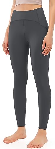 JOYSPELS Damen Thermoleggings Warm Thermo Leggings mit Fleece Winter Gefütterte Leggings Innen angerauht, Grau, S von JOYSPELS