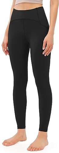 JOYSPELS Damen Thermoleggings Warm Thermo Leggings mit Fleece Winter Gefütterte Leggings Innen angerauht, Schwarz, S von JOYSPELS