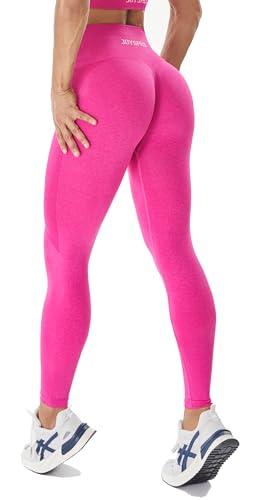 JOYSPELS Leggings Damen, Sport Leggins High Waist Sporthose Sportleggins Lang Laufhose Yogahose Gym, Persischrot M von JOYSPELS