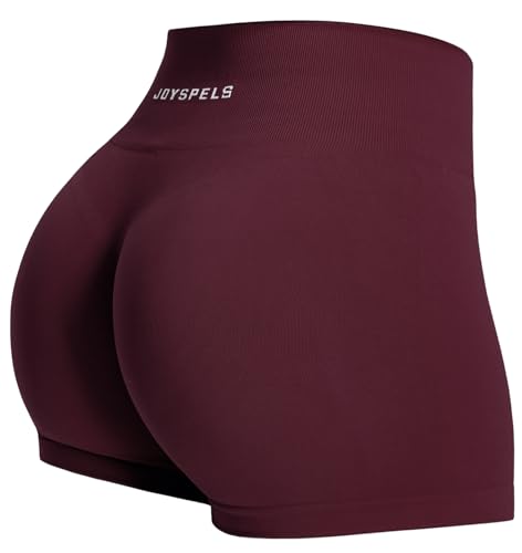 JOYSPELS Sport Gym Shorts Damen, Kurze Sporthose Damen Radlerhose High Waist Blickdicht Laufhose Seamless Cordovan XL JOYSPELS Sport Gym Shorts Damen, Kurze Sporthose Damen Radlerhose High Waist Blickdicht Laufhose Seamless Cordovan XL von JOYSPELS