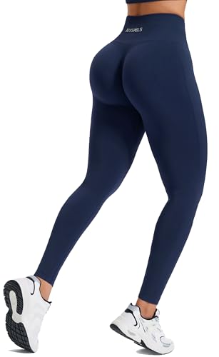 JOYSPELS Sport Leggings Damen, High Waist Sporthose Blickdicht Sportleggins Gym Leggins Push Up Yogahose, Kobaltblau XS von JOYSPELS