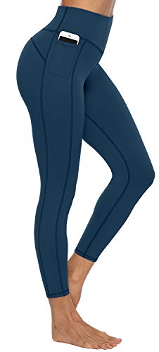 JOYSPELS Sport Leggings Damen, Sporthose Damen Lang Yogahose Sportleggins Sportbekleidung, Dunkelblau XS von JOYSPELS