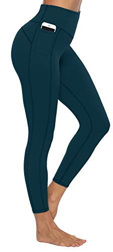 JOYSPELS Sport Leggings Damen, Sporthose Damen Lang Yogahose Sportleggins Sportbekleidung, Dunkelgrün L von JOYSPELS