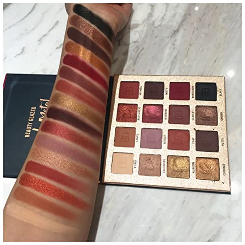 Beauty palette 16 Farbe Glitter Lidschatten Pallete Matte Shimmer Make-up-Palette Leuchtende Multiple-Arten Lidschatten-Palette Make up palette von JOYTILLGU
