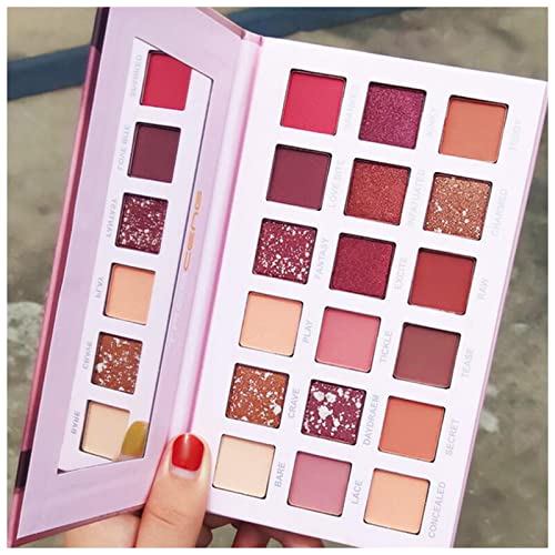Beauty palette 18 Farben Lidschatten-Palette Wasserdichte Hochglanzschimmer Pigmentierte Lidschatten-Paletten Makeup Kosmetik Frauen Make-up Make up palette von JOYTILLGU