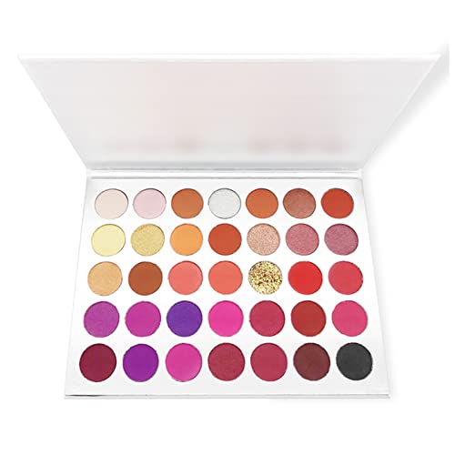 Beauty palette 35 Farben Matte Lidschatten-Palette High Pigment Langlebiger Augen Makeup Custom Pallete Kosmetik Make up palette von JOYTILLGU