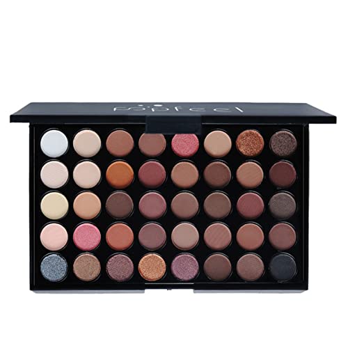 Beauty palette 40 Farben hochpigmentierte Nudes Warme Natürliche Matte schimmern kosmetische Lidschatten Palettenpulverpalette Make up palette von JOYTILLGU