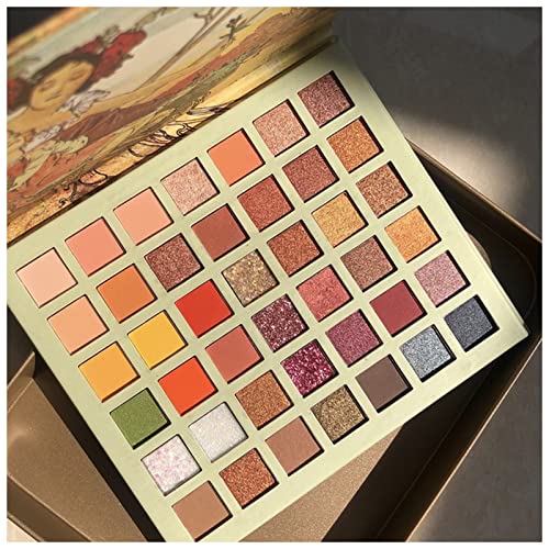 Beauty palette 42 Farben Ölgemälde Lidschatten Palette Glitter Schimmern Lidschatten Pulver Matte Glitter Lidschatten-Palette Kosmetik-Make-up Make up palette(China) von JOYTILLGU