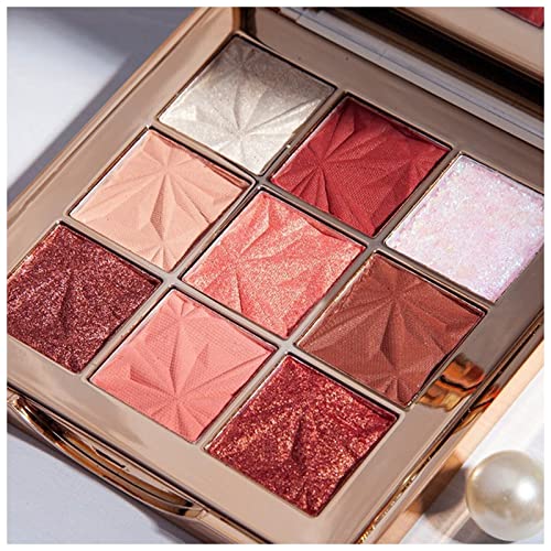 Beauty palette Ankunft Charming Lidschatten-Palette 9 Farbe Make-up-Palette Matte Shimmer Pigmented Lidschatten Pulver Schönheit Werkzeug Geschenk Make up palette(2) von JOYTILLGU